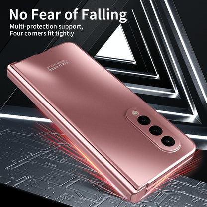 Foldable Electroplated 5g Case for Samsung Galaxy z Fold 4 - Silver