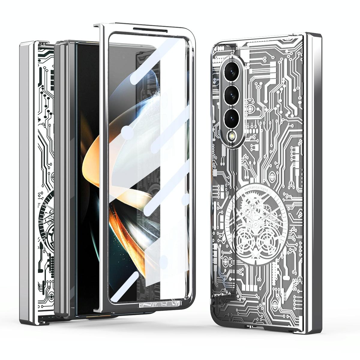 Foldable Electroplated Phone Case - Mechanical Legend 4.5g - Silver