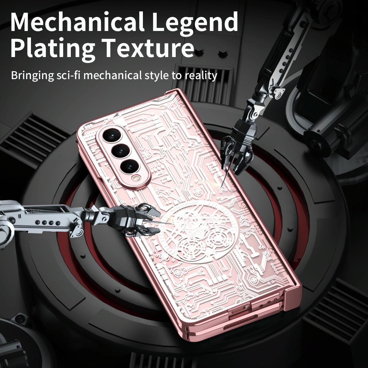 Foldable Electroplated Phone Case - Mechanical Legend 4.5g - Silver