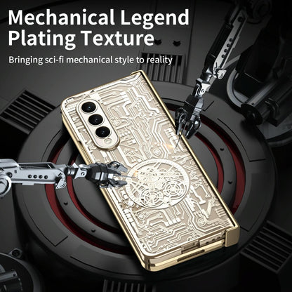 Foldable Electroplated Phone Case - Mechanical Legend 4.5g - Silver