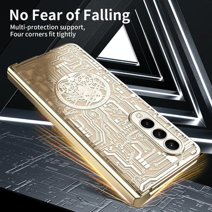 Foldable Electroplated Phone Case - Mechanical Legend 4.5g - Silver