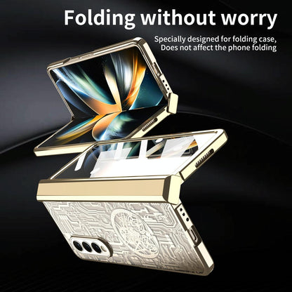 Foldable Electroplated Phone Case - Mechanical Legend 4.5g - Silver