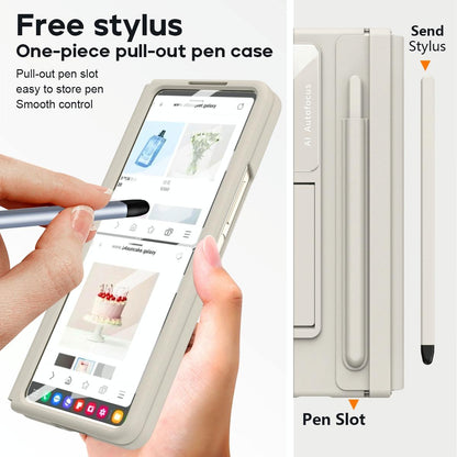 5g Phone Case with Pen Slots - Full Coverage - White