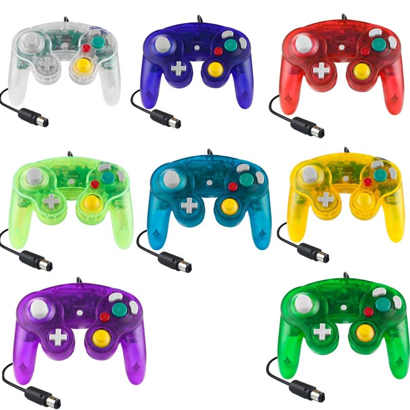 5 Piece Wired Game Controller for Nintendo Ngc - Transparent Red