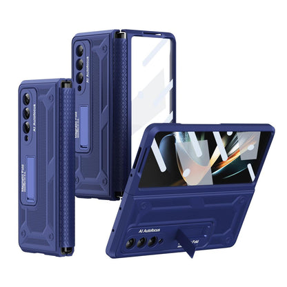 Telescopic Hinge Foldable Phone Case with Stand - 5g - Blue