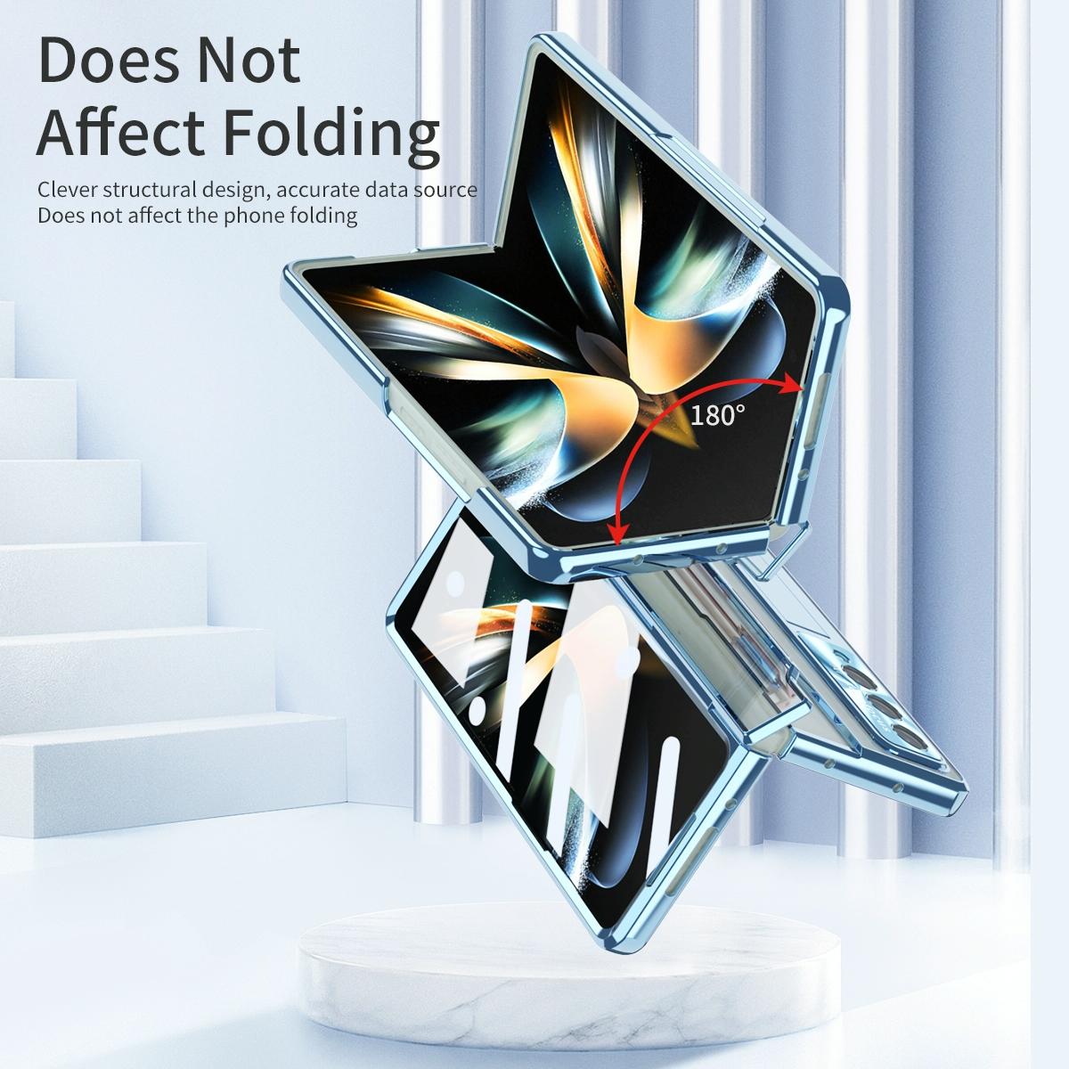 Phantom Series Folding Case for Samsung Galaxy z Fold 4 - Champagne Gold