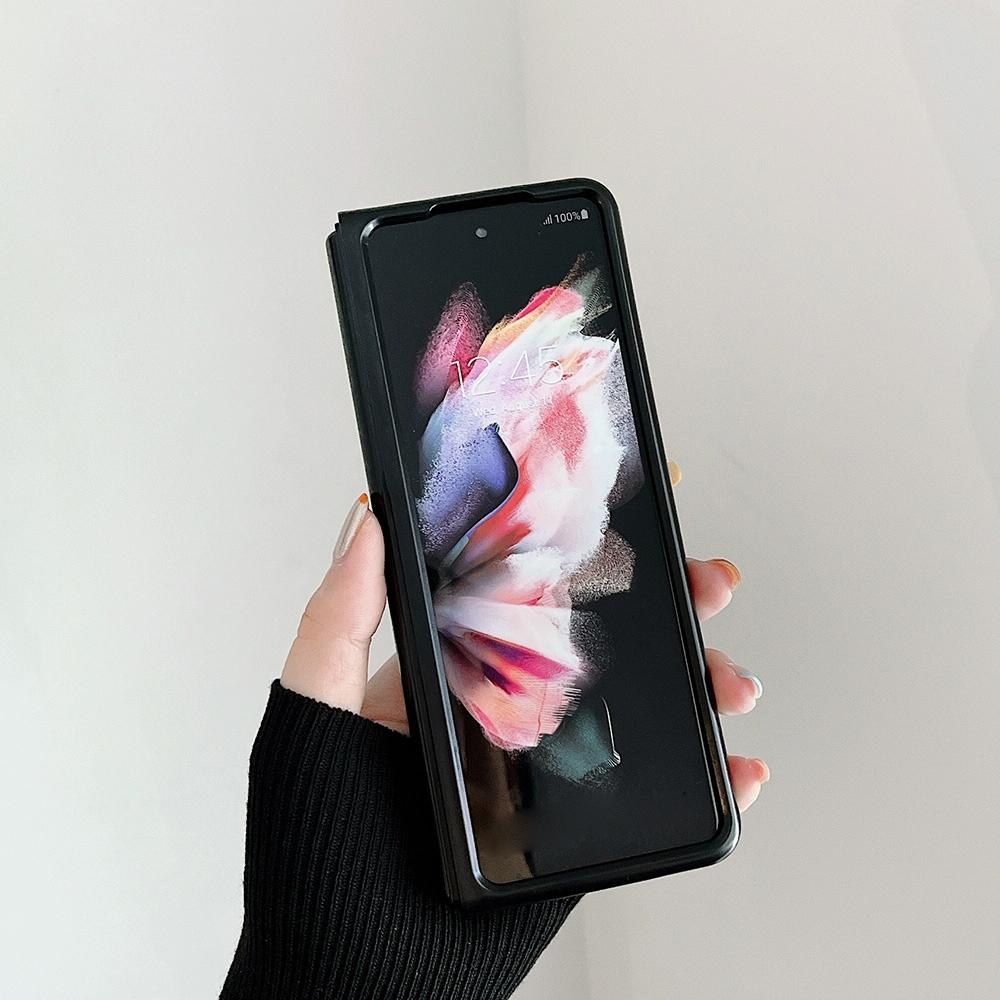 Aluminum Foldable Phone Case for Samsung Galaxy z Fold 4 - Black