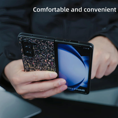 Foldable Diamond Case for Samsung Galaxy z Fold 4 - Compact and Stylish - Flash Green