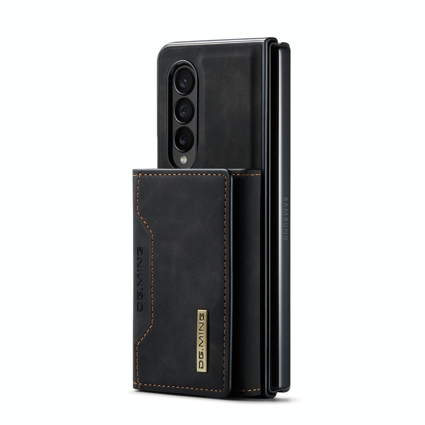Multi-card Phone Case for Samsung Galaxy z Fold 4 - Fits Dg.ming M2 Series - Coffee