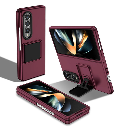 Foldable 3d Design Phone Case for Samsung Galaxy z Fold 4 / 5g - Wine Red