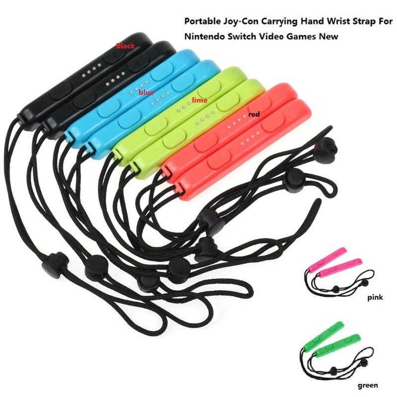 Joy Con Wrist Lanyard Pair for Nintendo Switch Gaming - Cyan