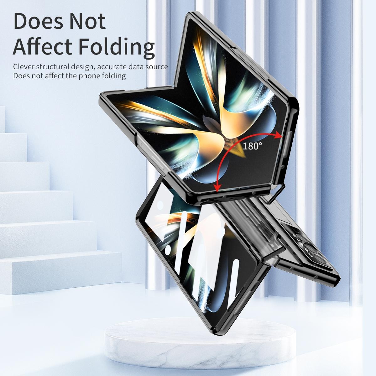 Phantom Series Folding Case for Samsung Galaxy z Fold 4 - Black