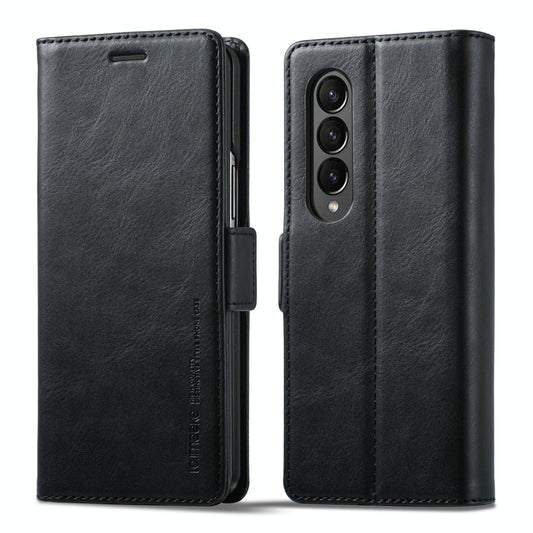 Rfid Leather Phone Case for Samsung Galaxy z Fold 4 / 5g - Secure & Stylish - Black