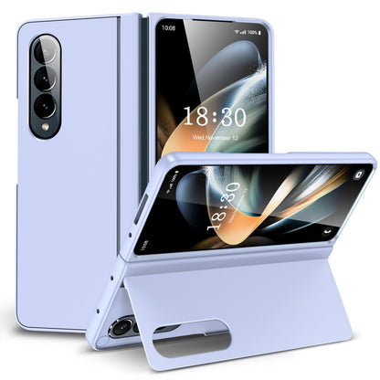 Foldable Phone Case with Holder for Samsung Galaxy z Fold 4 - Full Coverage - Light Purple