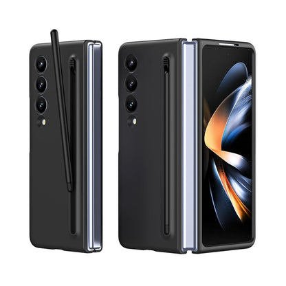 Enhanced Shockproof Phone Case for Samsung Galaxy z Fold 4 - Pen Design - Dark Grey