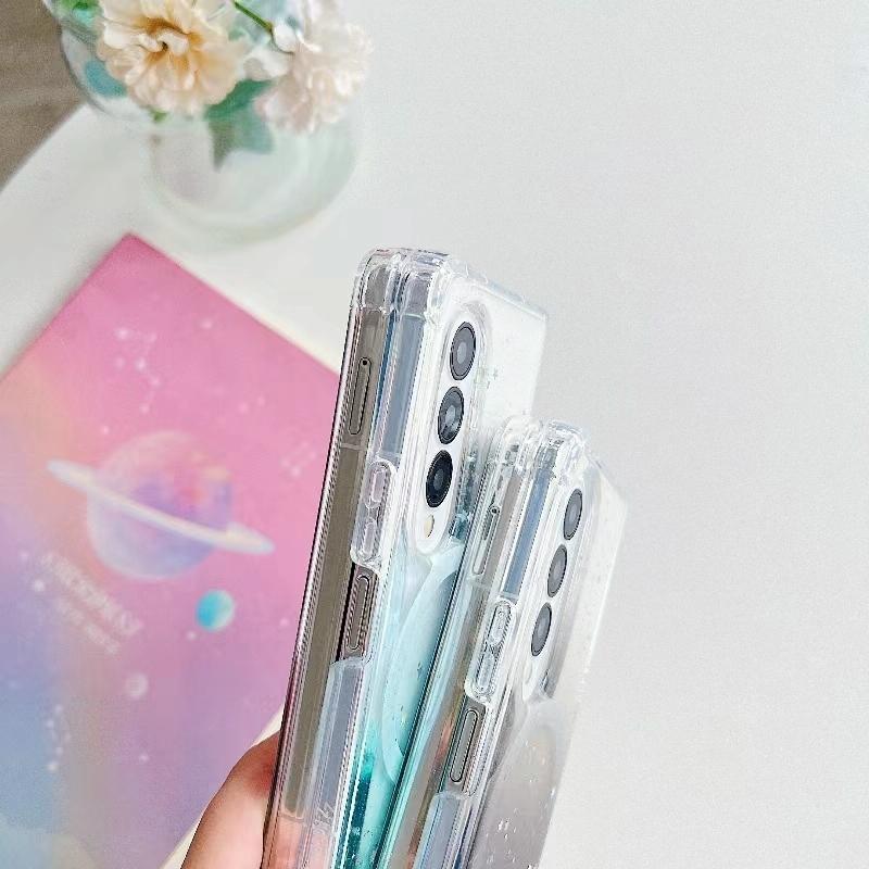 Sparkle Tpu Case for Samsung Galaxy z Fold 4 with Magsafe - White