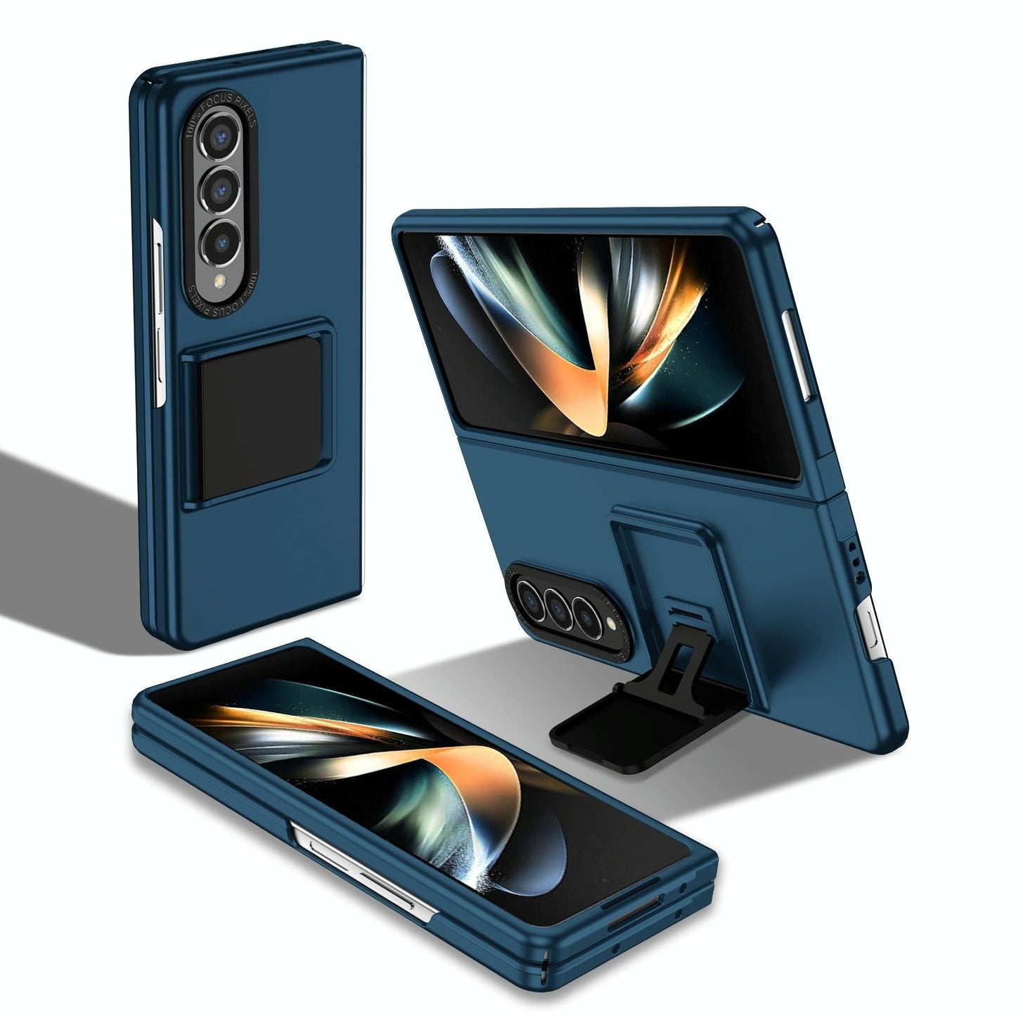 Foldable 3d Design Phone Case for Samsung Galaxy z Fold 4 / 5g - Blue
