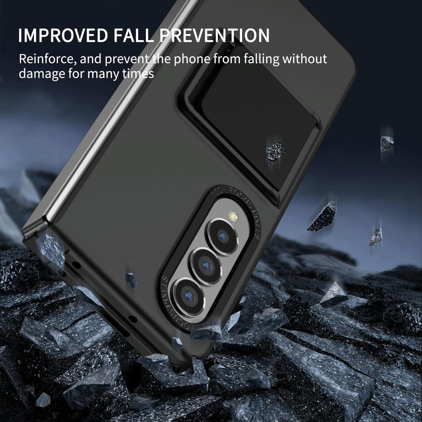 Foldable 3d Design Phone Case for Samsung Galaxy z Fold 4 / 5g - Blue