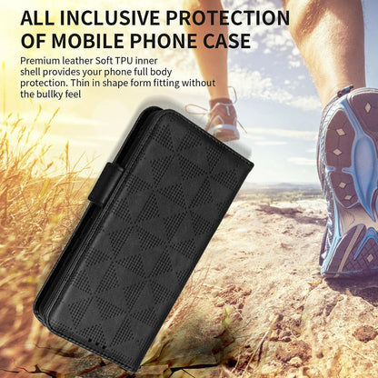 Symmetrical Leather Triangle Phone Case for Samsung Galaxy z Fold 4 - Purple