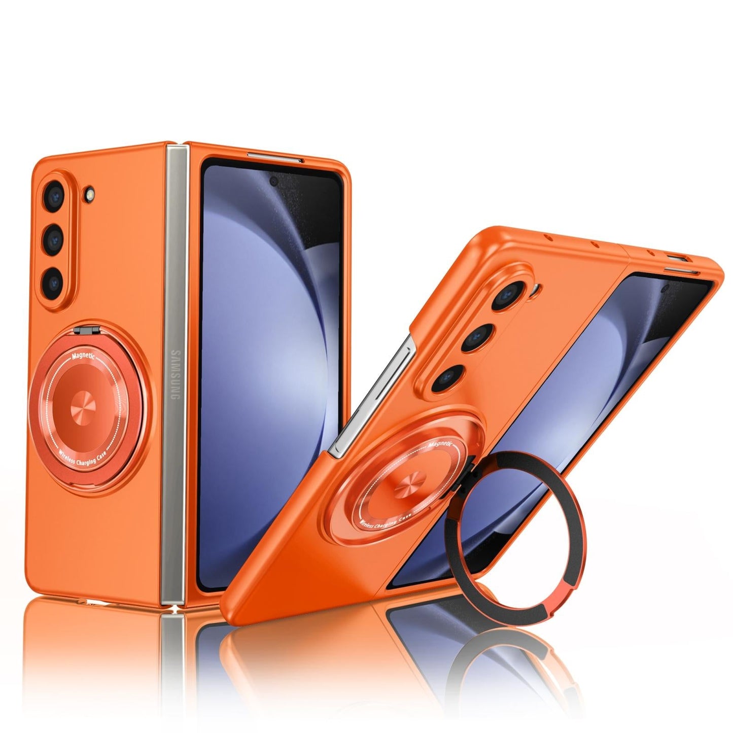 Shockproof 360 Degree Rotating Case for Samsung Galaxy z Fold 4 / 5g - Orange