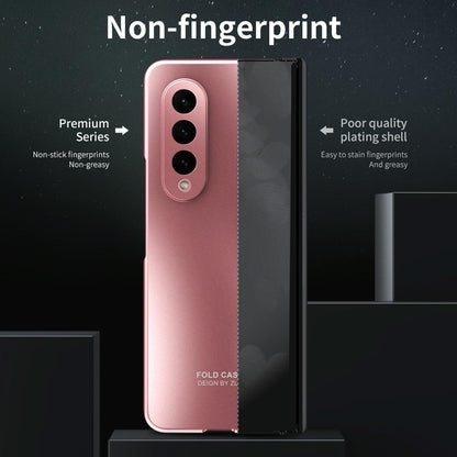 Foldable Electroplated 5g Case for Samsung Galaxy z Fold 4 - Black