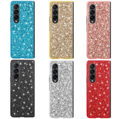 Glitter Tpu Shockproof Case for Samsung Galaxy z Fold 4 - Rose Gold