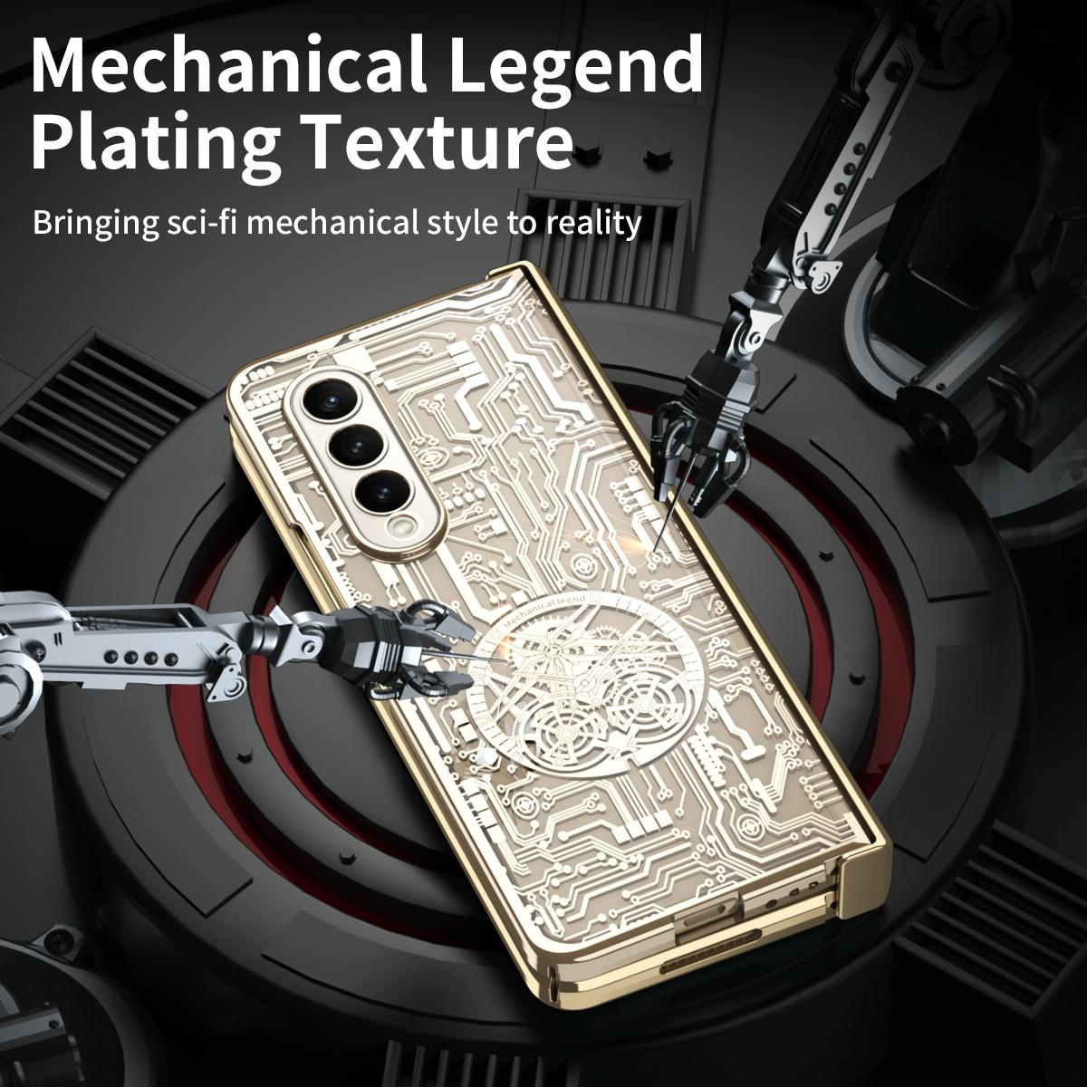 Foldable Electroplated Phone Case - Mechanical Legend 4.5g - Black