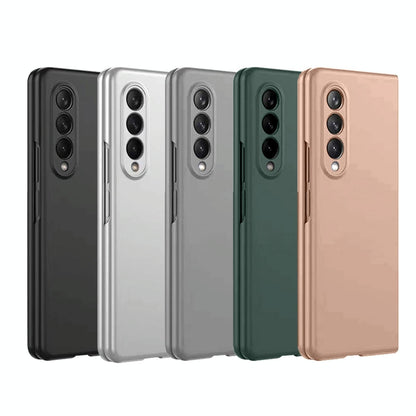 Foldable Metal-look Phone Case for Samsung Galaxy z Fold 4 - Gold
