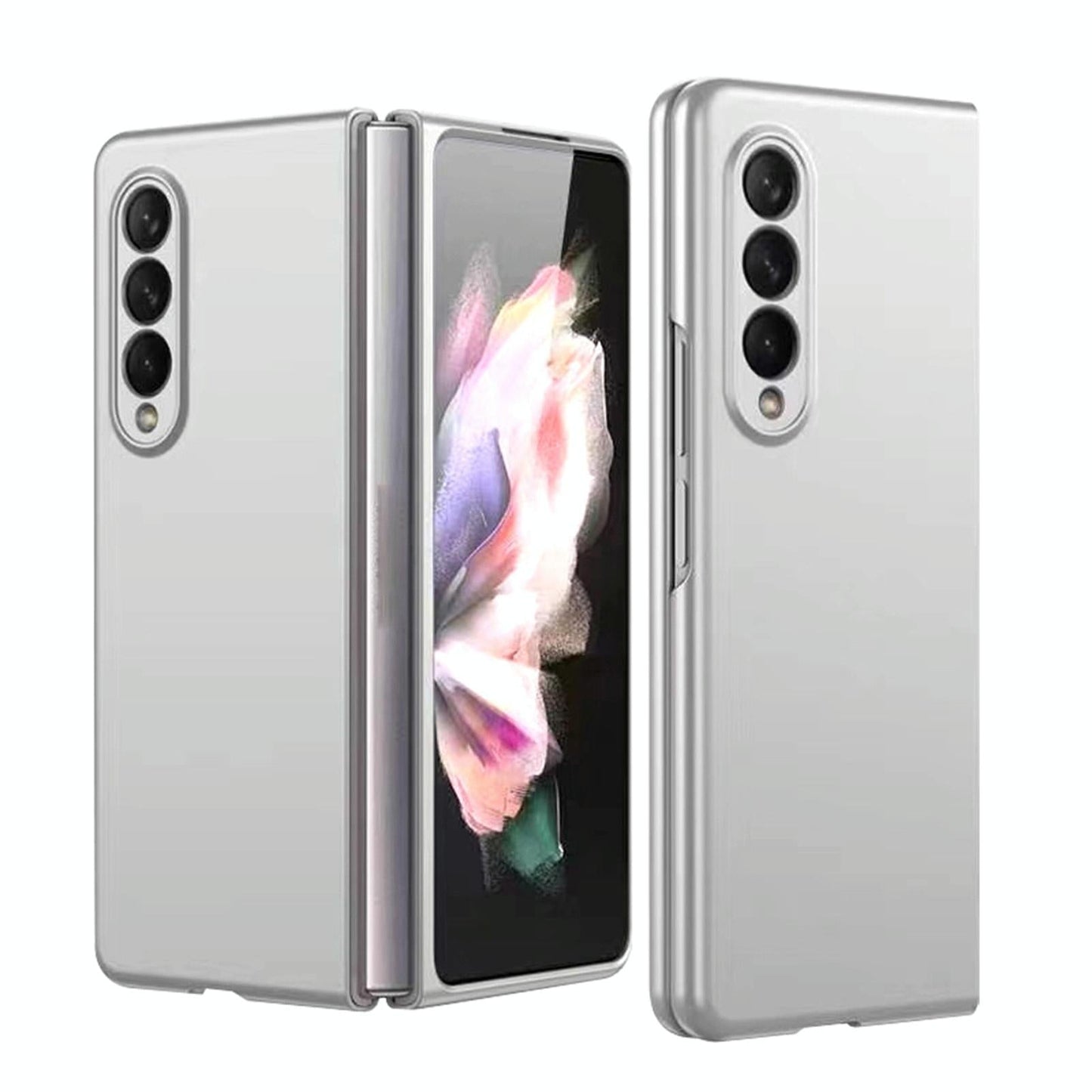 Foldable Metal-look Phone Case for Samsung Galaxy z Fold 4 - Gold