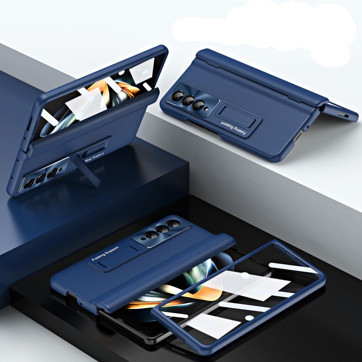 Foldable Full Body Case for Samsung Galaxy z Fold 4 / 5g - 360 Degree Folding - Blue