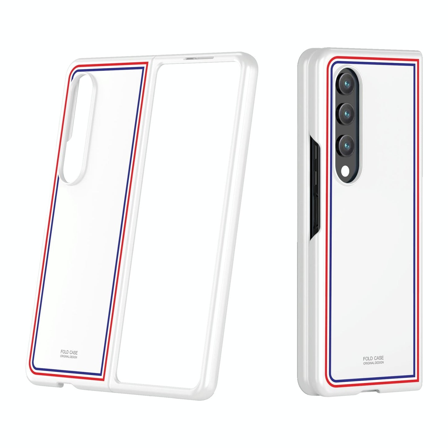 Frosted Skin Case for Samsung Galaxy z Fold 4 - Slim & Stylish - Checkered Black