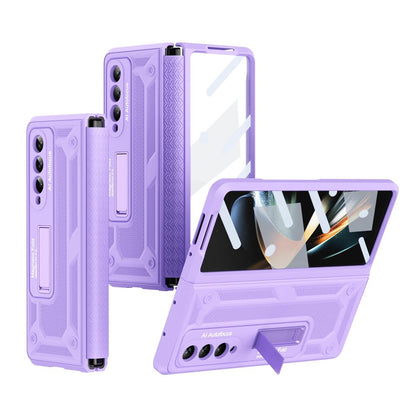 Telescopic Hinge Foldable Phone Case with Stand - 5g - Purple