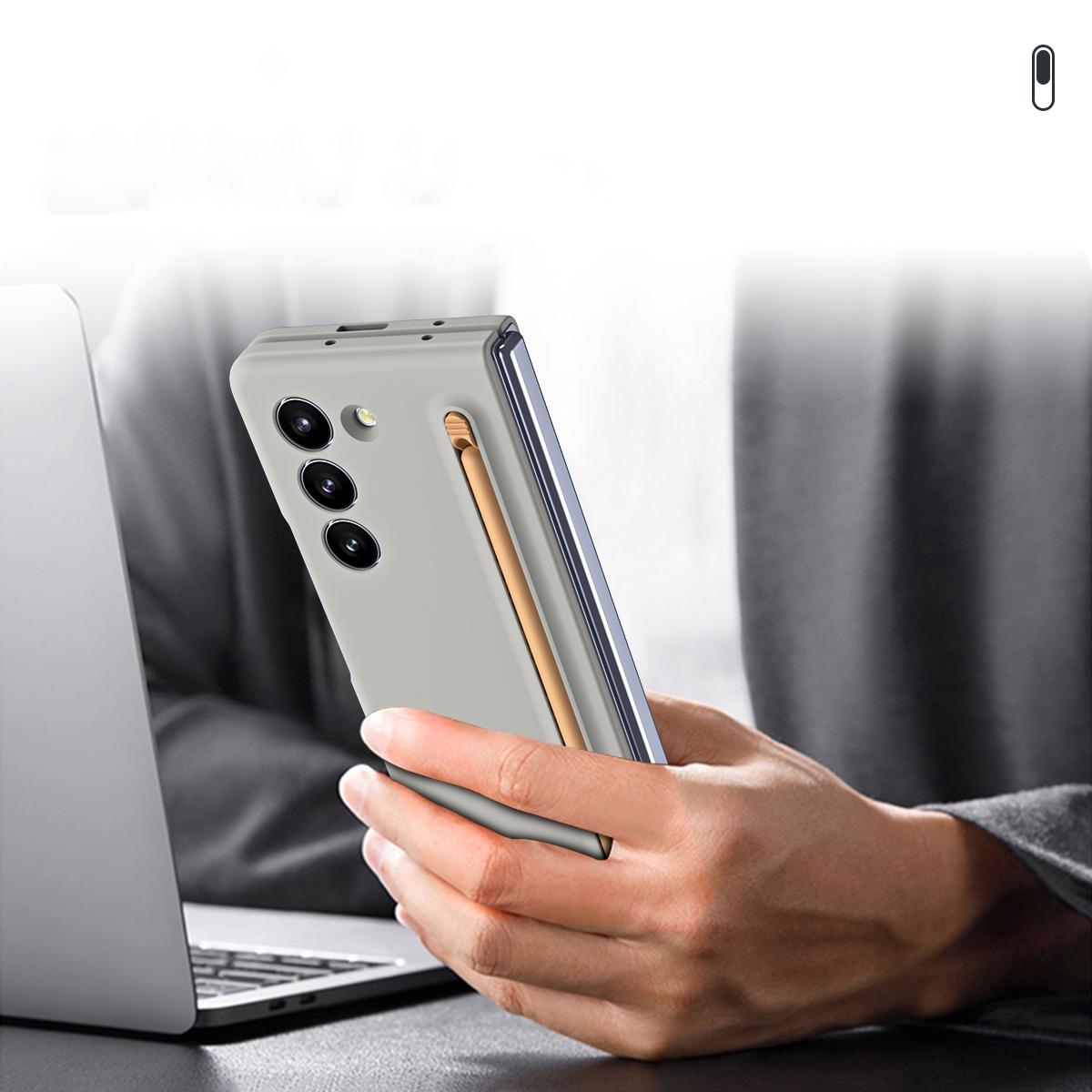 Enhanced Shockproof Phone Case for Samsung Galaxy z Fold 4 - Pen Design - Black