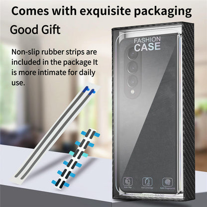 Vintage Leather Fold Case for Samsung Galaxy z Fold 4 - Black