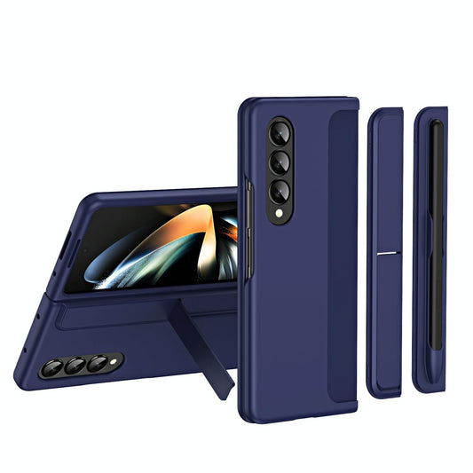 Detachable Pen & Phone Case for Samsung Galaxy z Fold 4 - 2 in 1 - Blue
