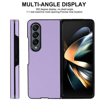 Foldable Cross Pattern Phone Case - Compact Design - Purple