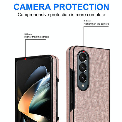 Foldable Cross Pattern Phone Case - Compact Design - Purple