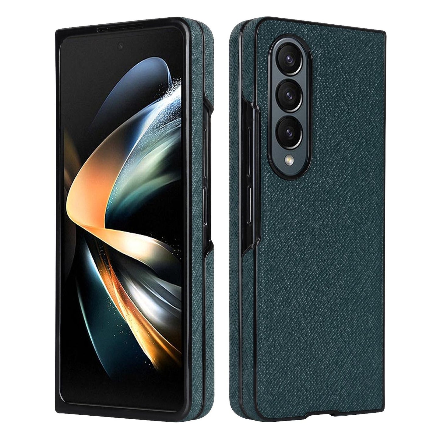 Foldable Cross Pattern Phone Case - Compact Design - Purple