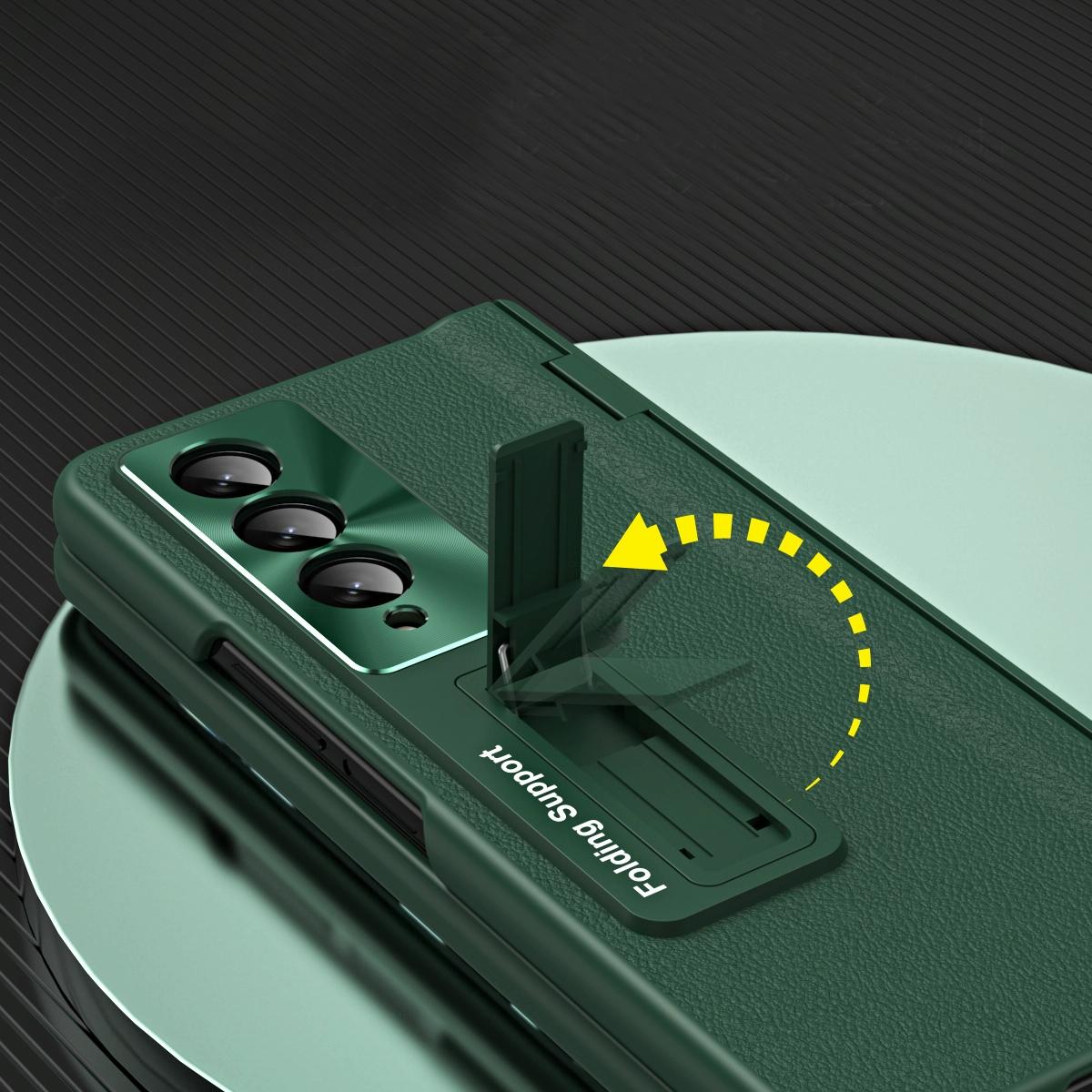 Foldable Full Body Case for Samsung Galaxy z Fold 4 / 5g - 360 Degree Folding - Green