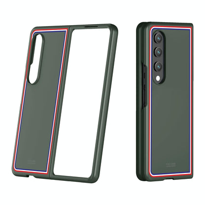 Frosted Skin Case for Samsung Galaxy z Fold 4 - Slim & Stylish - Checkered White