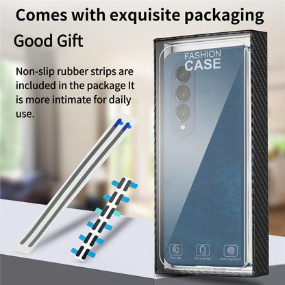 Vintage Leather Fold Case for Samsung Galaxy z Fold 4 - Brown