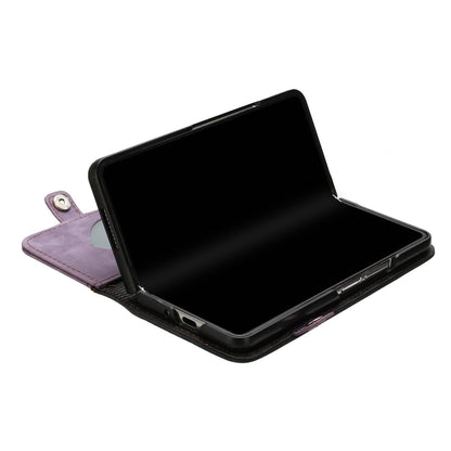 Leather Phone Case with Side Buckle for Samsung Galaxy z Fold 4 / 5g - Pink