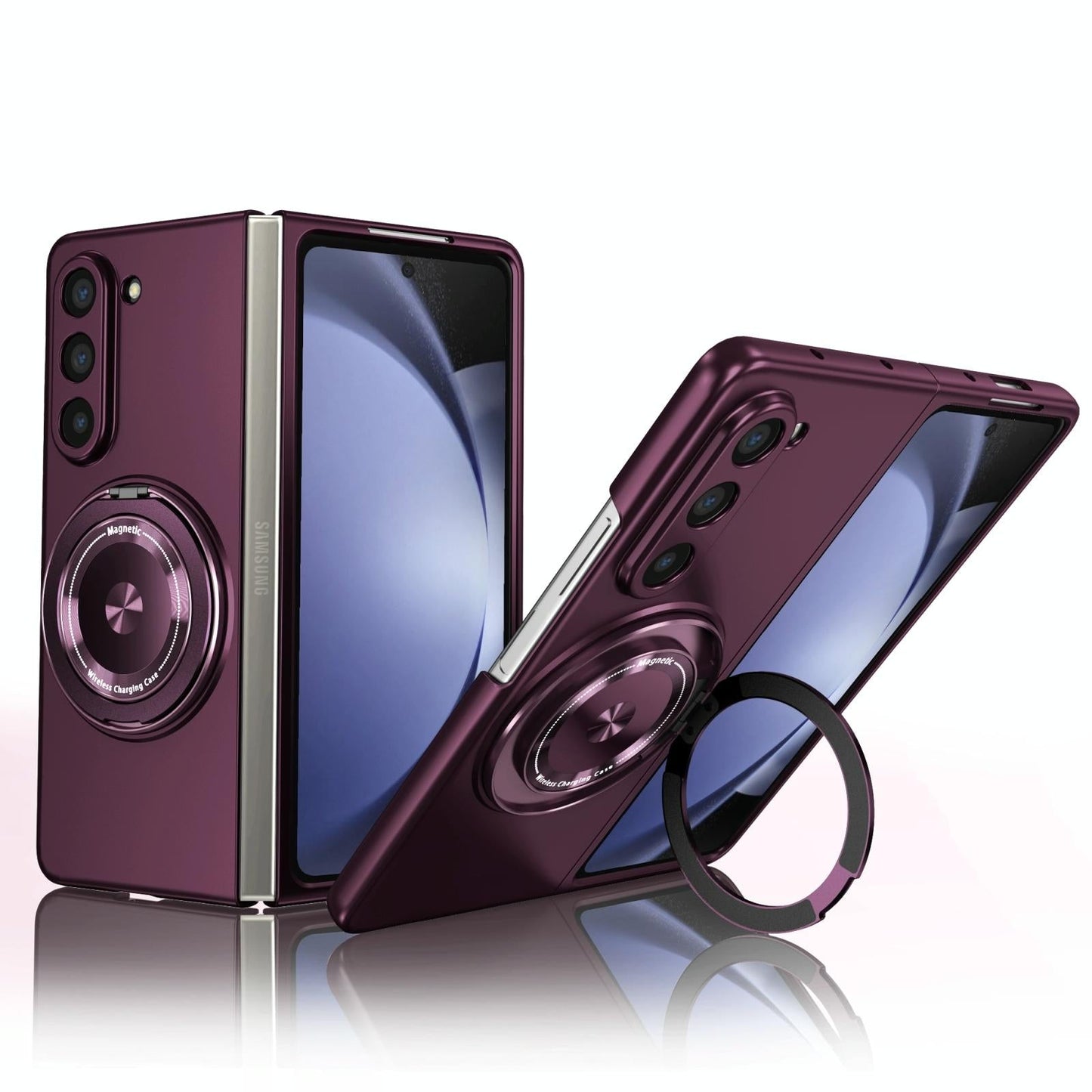 Shockproof 360 Degree Rotating Case for Samsung Galaxy z Fold 4 / 5g - Purple