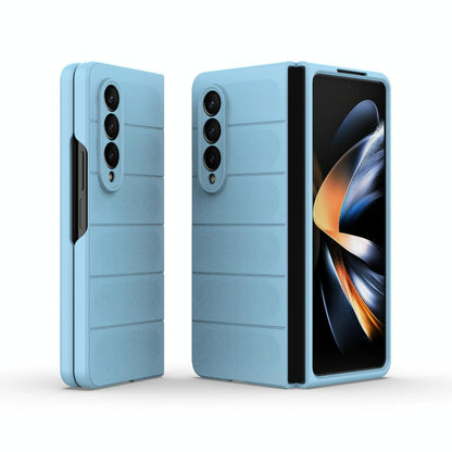 Foldable Shockproof Phone Case with Magic Shield - Slim Design - Light Blue