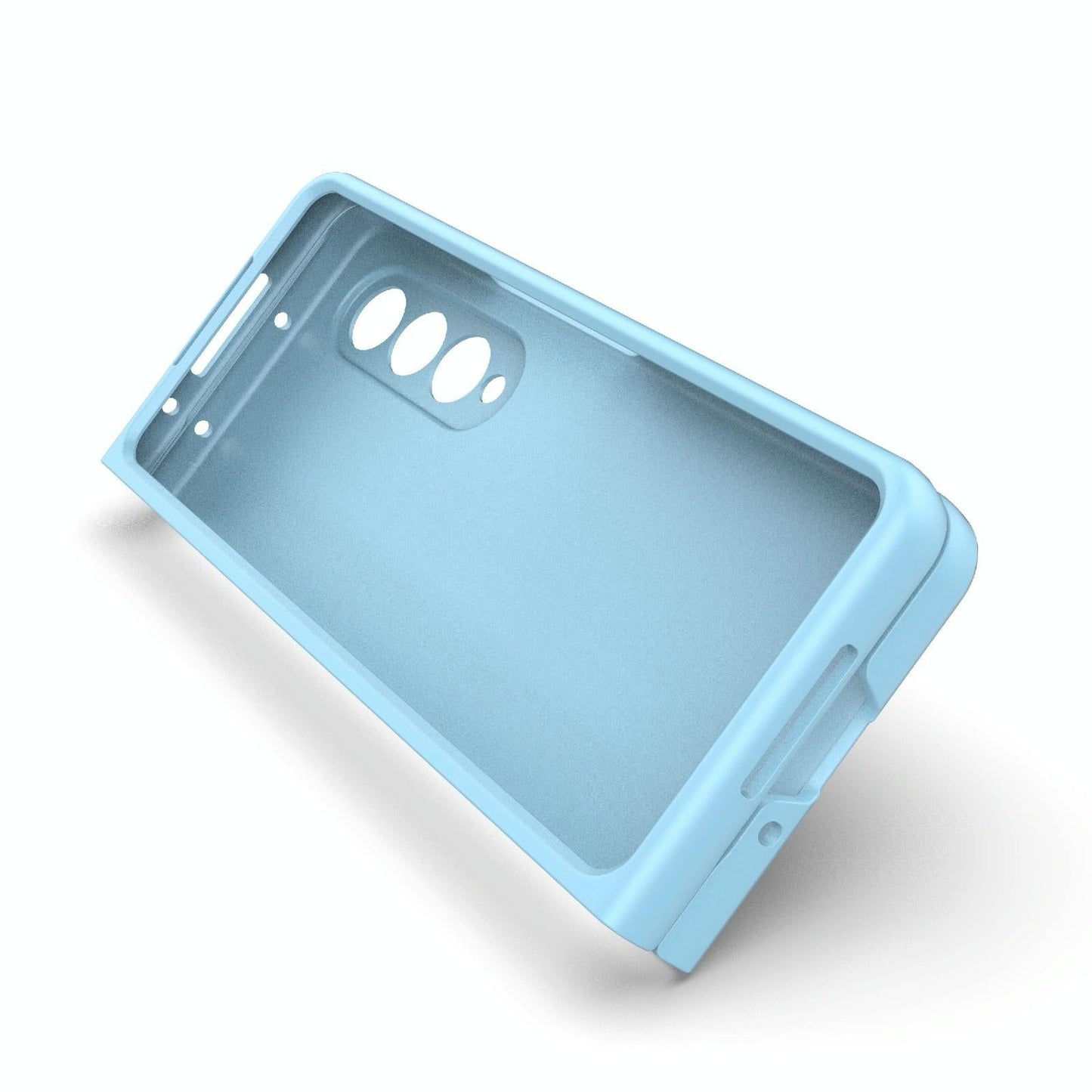 Foldable Shockproof Phone Case with Magic Shield - Slim Design - Light Blue