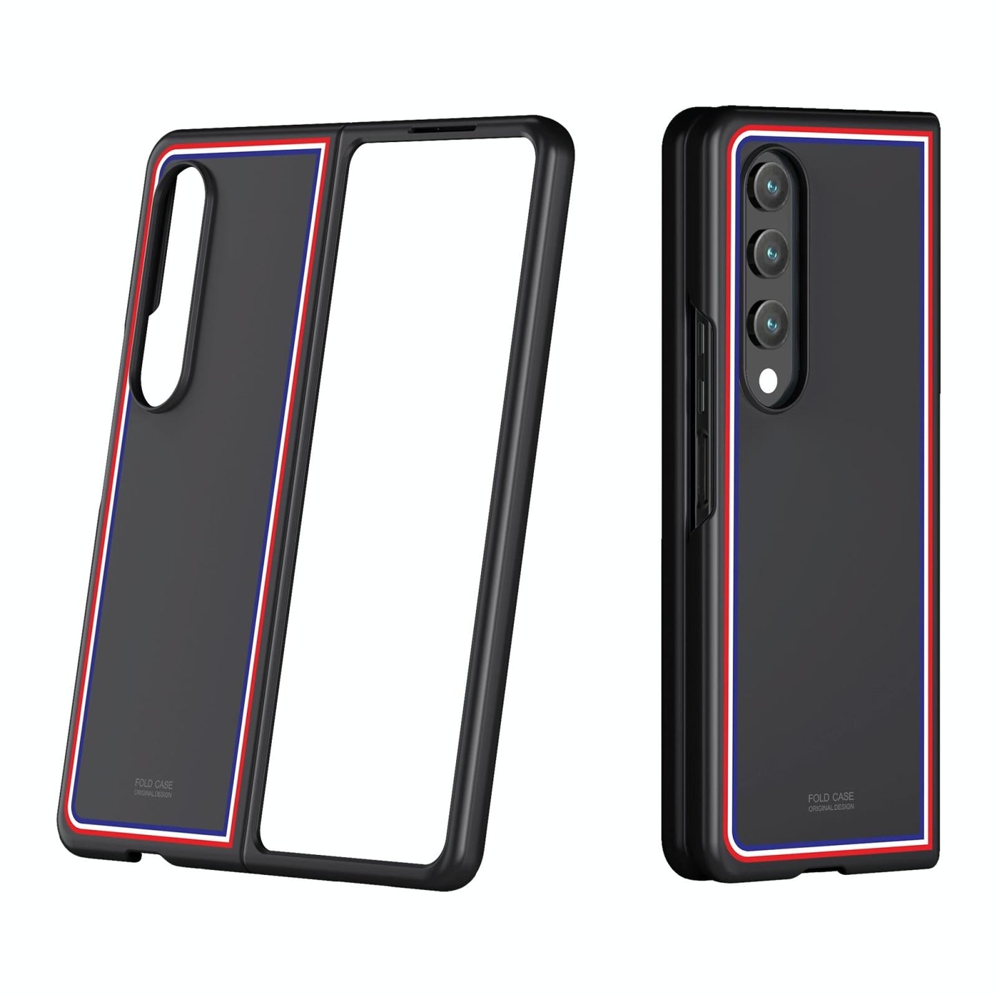 Frosted Skin Case for Samsung Galaxy z Fold 4 - Slim & Stylish - Checkered Pink
