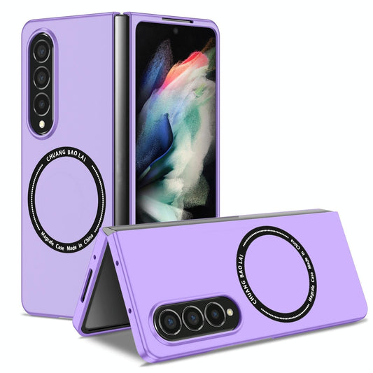 Secure & Portable Magnetic Folding Case for Samsung Galaxy z Fold 4 - Purple