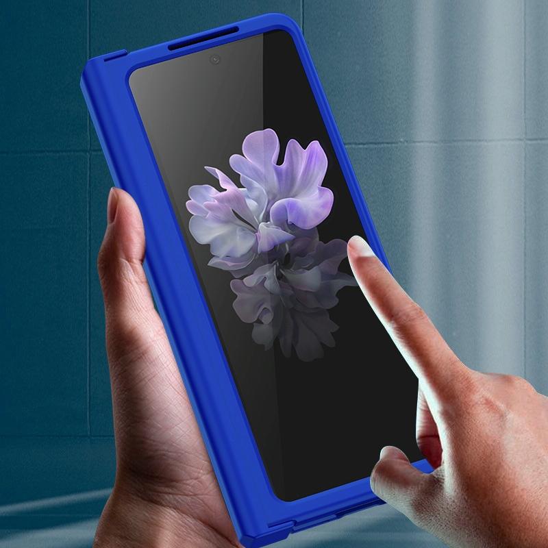 Foldable Skin Feel Case for Samsung Galaxy z Fold 4 / 5g - Sky Blue