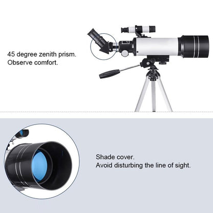 High Definition High Times Astronomical Telescope with Tripod - Blue 16x / 66x70