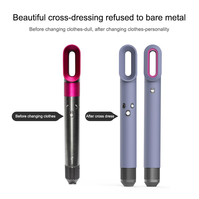 Shockproof Silicone Case For Airwrap Hair Dryer - Purple